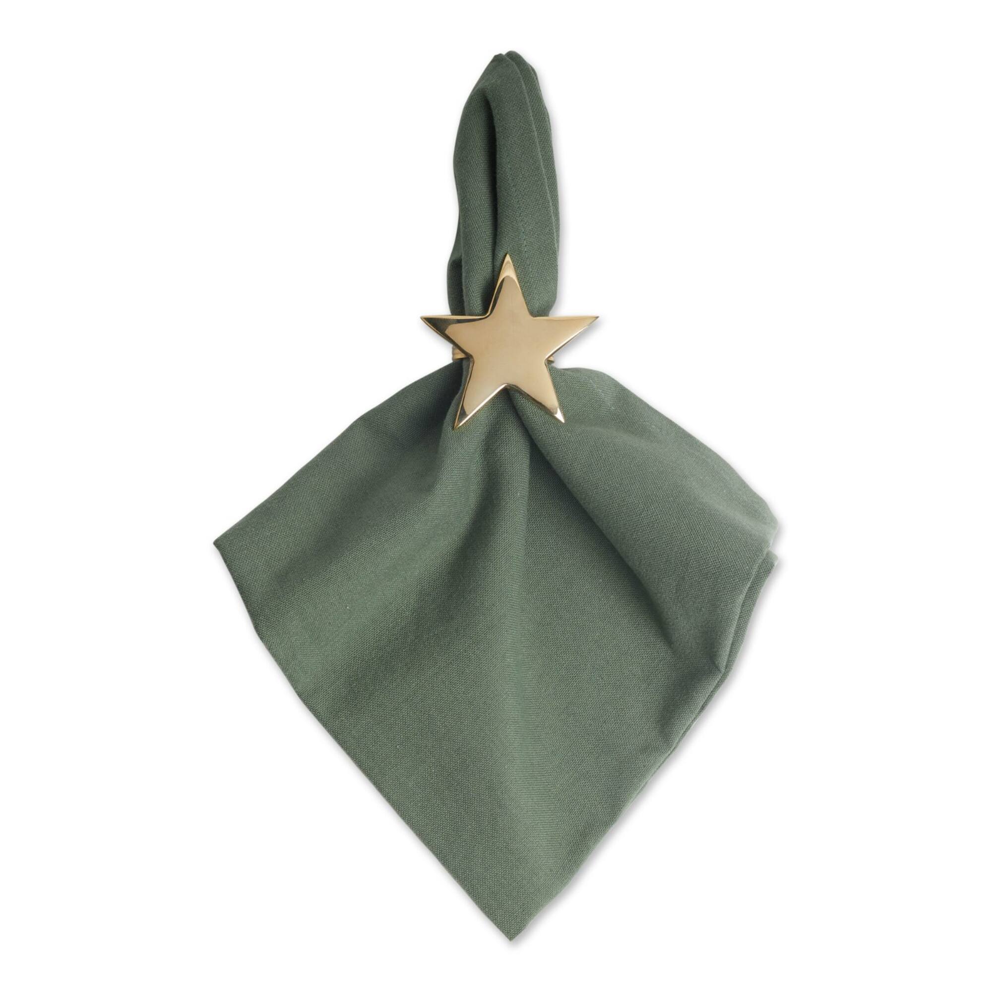 DII® Gold Star Napkin Rings, 6ct.